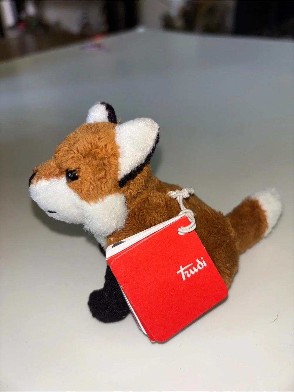 Trudi Brown Plush Fox Small Pet Toy Italy